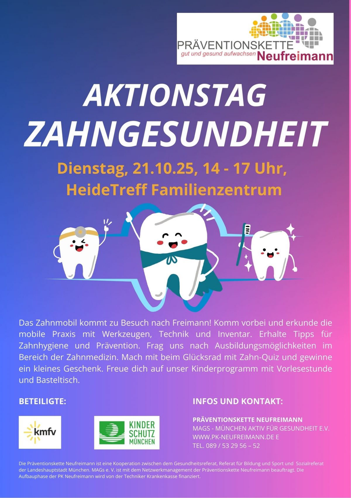 Aktionstag Zahngesundheit - Flyer